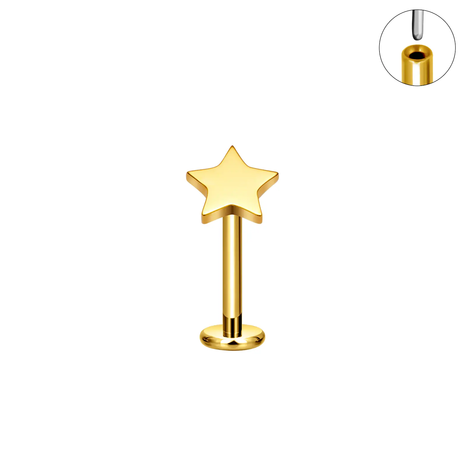 Star Stud Earrings for Women Minimalist Flat Back Earrings Cute Star Cartilage Earrings Hypoallergenic Jewelry Gifts