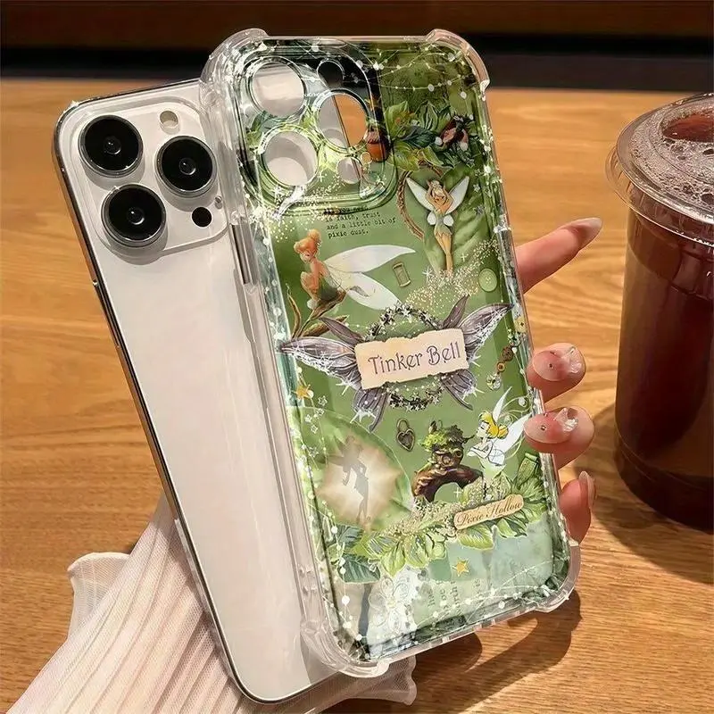 Anime Tinker Bell TPU Phone Case - Durable Shockproof Cover, Personalized Mobile Phone Accessory for iPhone 17,16,15,14,13,12,11,Pro,Max,Plus Phone Cover