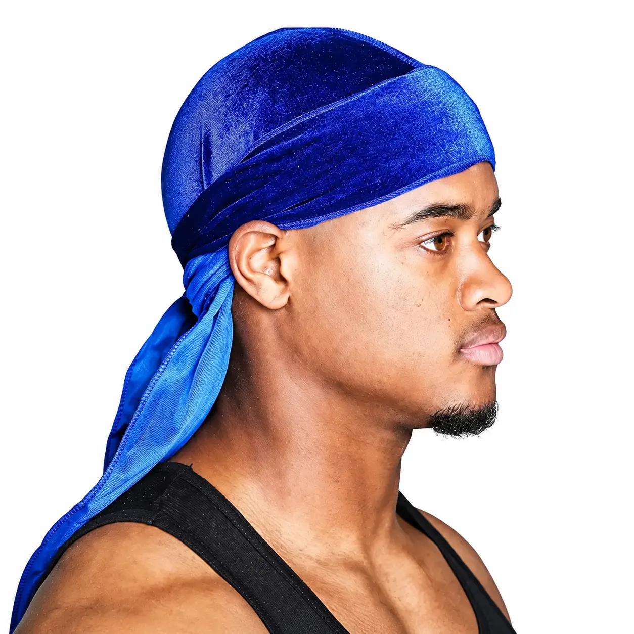 Men’s Premium Velvet Durag with Silky Satin Lining, Adjustable Straps, Oversize Fit, Extra-Long Tail for 360-Wave Compression, Wide Comfort Bands, Durag Shape & Hip-Hop Look for Sports Recovery, Streetwear Styling