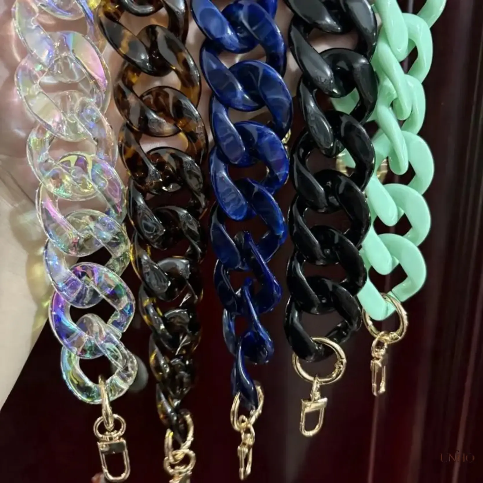 Chunky Gold Tone Aluminum Bag Chain Handle, Versatile Replacement Purse Strap Accessory For Handbag DIY Decoration & Daily Styling