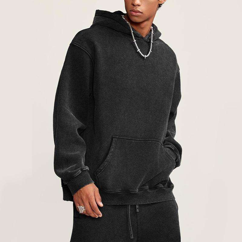 2 Pack Acid Wash Hoodie Oversized Vintage Hoodie Unisex Heavy Weight Hoodie Distress Hoodies for Men Women Couples