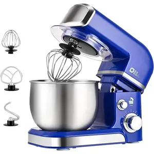 Stand Mixer,3.2Qt Mi Electric  Mixer,6 Speeds Portable Lightweight  Mixer for Daily Use with Egg Whisk,Dough Hook,Flat Beater (Reflex Blue)