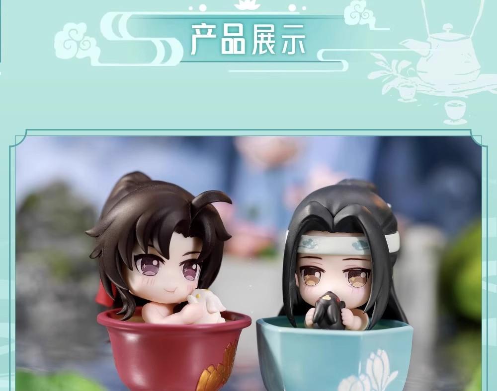 New Genuine The Founder Of Diabolism Action Figure Lan Wangji Model Anime Peripherals Wei Wuxian Anime Figures Gift Toys