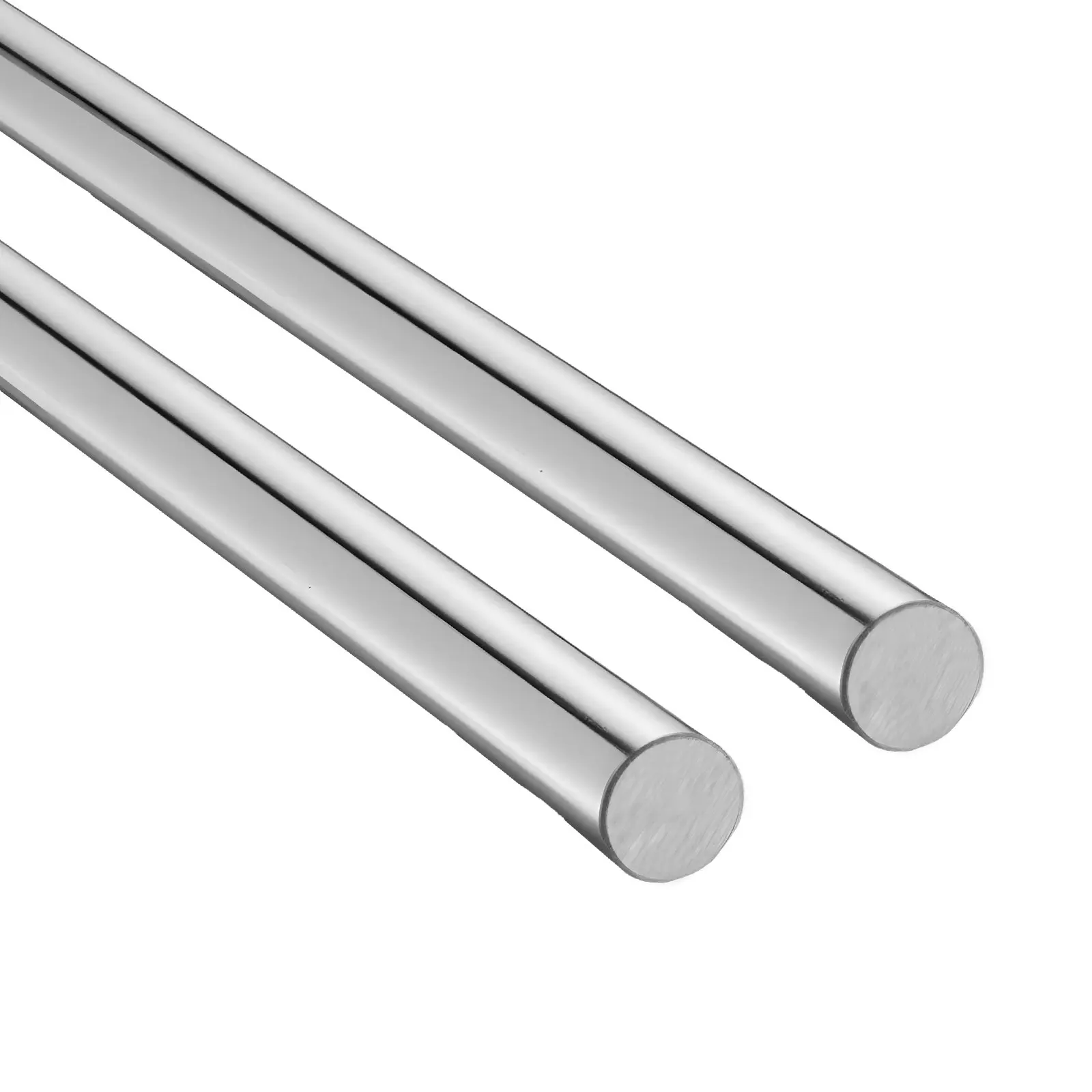 VEVOR 2-Piece Metric Linear Motion Rod Set, 20 mm Diameter 1200 mm Length Carbon Steel SFC20 Shaft with Mounting Holes, Electroplated Surface, Anti-Rust, High Precision, High Hardness for Automated Equipment, Industrial Cutting Grinding Milling Machines
