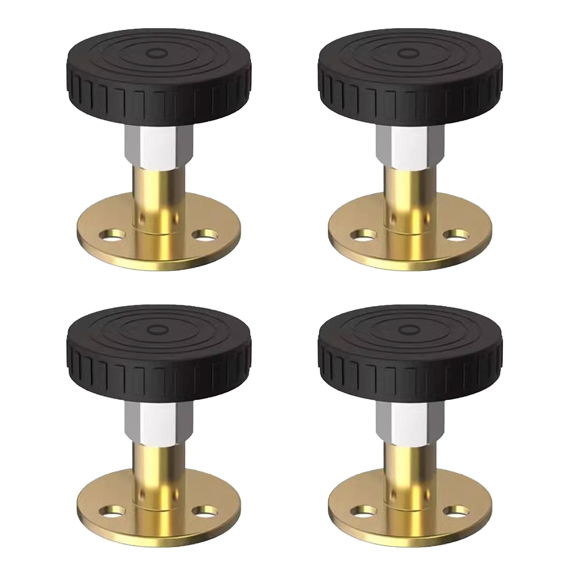 4 Counts Adjustable Threaded Headboard Stoppers Fixer, Secure Fixing, Stabilizes Furniture, Prevents Movement