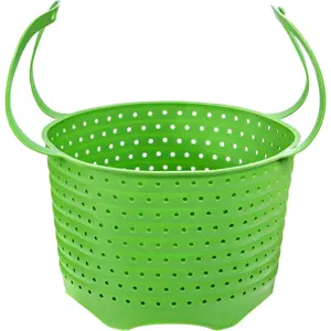 Silicone Steamer Basket | Foldable, Space-Saving | Fits 6,8 Qt Instant Pot and Similar-Sized Pressure Cookers Accessories | Silicone Strainer