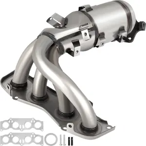 fathersdaygift Exhaust Manifold Catalytic Converter Headers For Toyota Camry Solara 2002-2006 2.4L