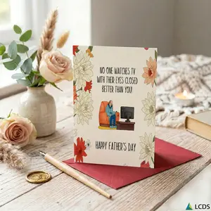 1pc Multi-functional Greeting Card and Father's Day Gift Card Floral Print Design Suitable for Family Friends and Colleagues Holiday Gifting and Daily Use