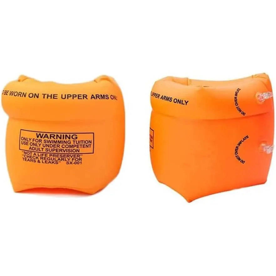 2-4 Pcs Inflatable Arm Swimming Floaties Bands, Floatation Water Wings, Swimming Arm Ring Floatie for Children and Adults 30-220LBS