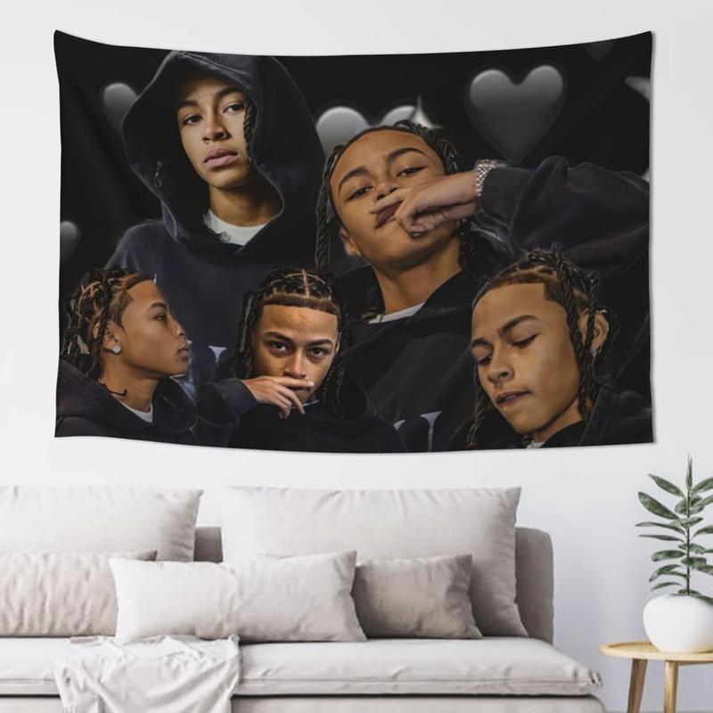 Dd Hip Hop Osama Wall Hanging Flag Tapestry, for Party Bedroom Living Room Home and Outdoor Garden Patio & University Dorm Decor Gift