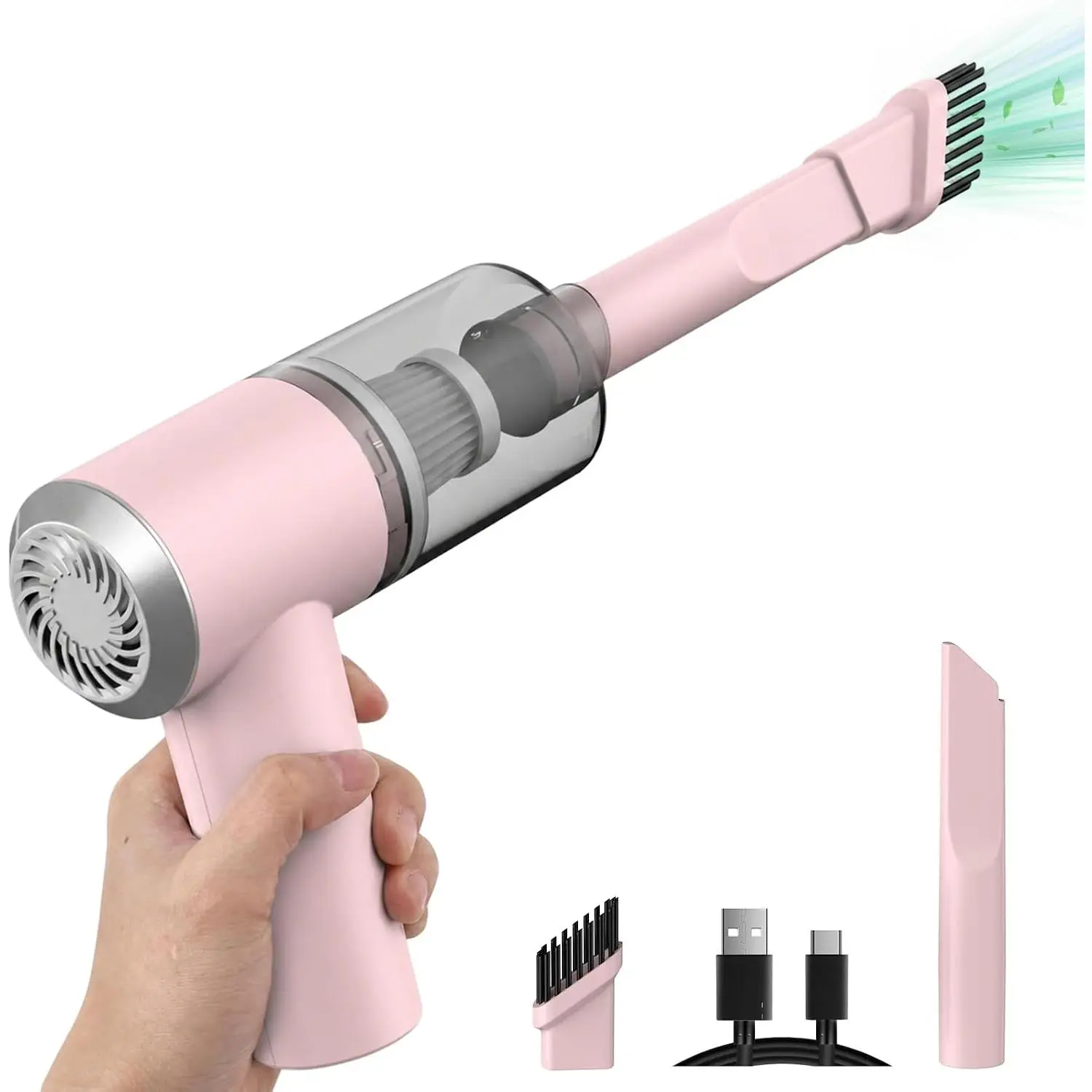 Portable Mini  Vacuum Cleaner , High Power Cordless(400g) Handheld Rechargeable Vacuum Cleaner for Desk V01