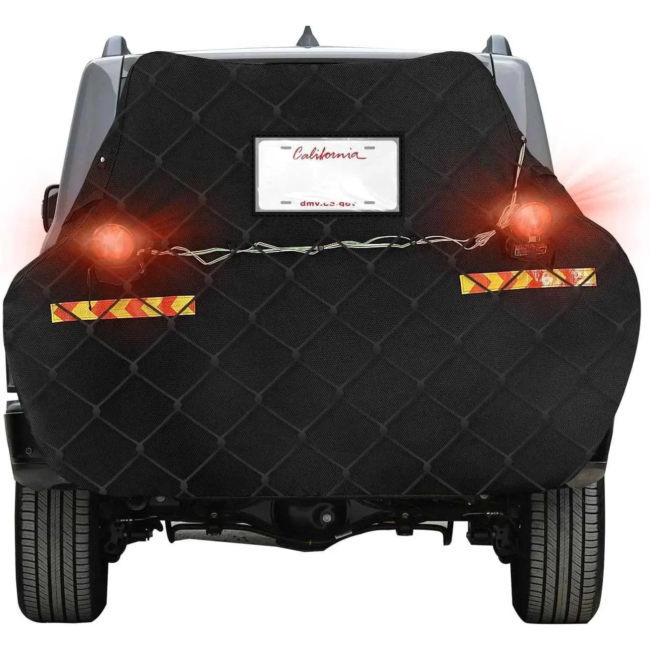 iCOVER Bike Cover for 2 Bikes transport on Hitch Rack, with Tail Lights & License Plate Pocket, 600D Heavy Duty Waterproof bicycle E-Bike Co DL260808C22