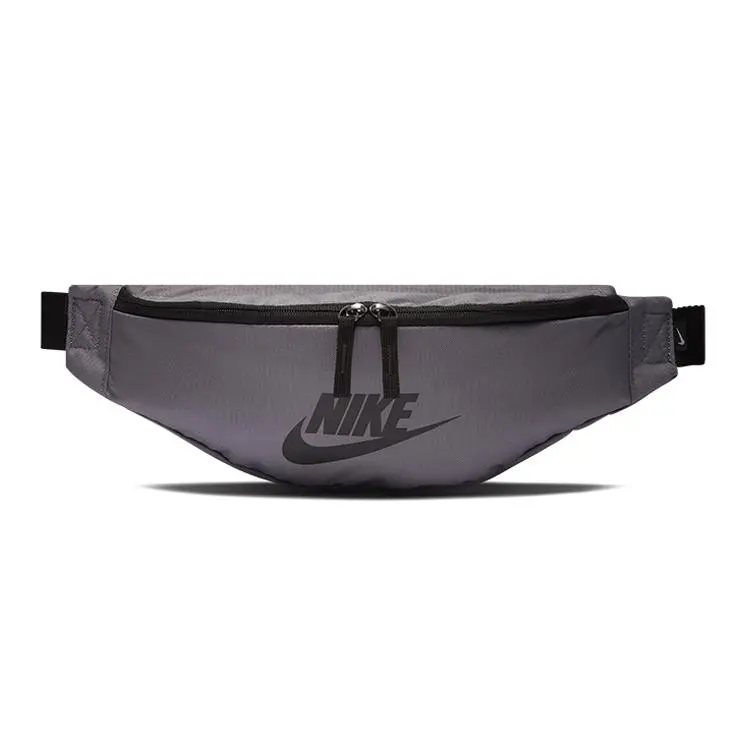 Nike Spotswear Basic Logo Crossbody Bag for Men and Women – Polyester Chest or Waist Pack in Gray