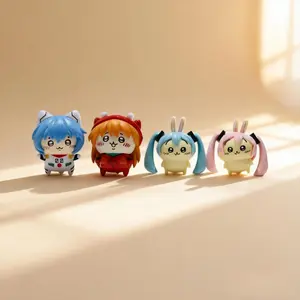 Chiikawa Cos Eva Miku Desk Decorative Handmade Baby Figure Model Toy Gift Nagano Usagi Chii Hachiwera Cartoon Spot Goods