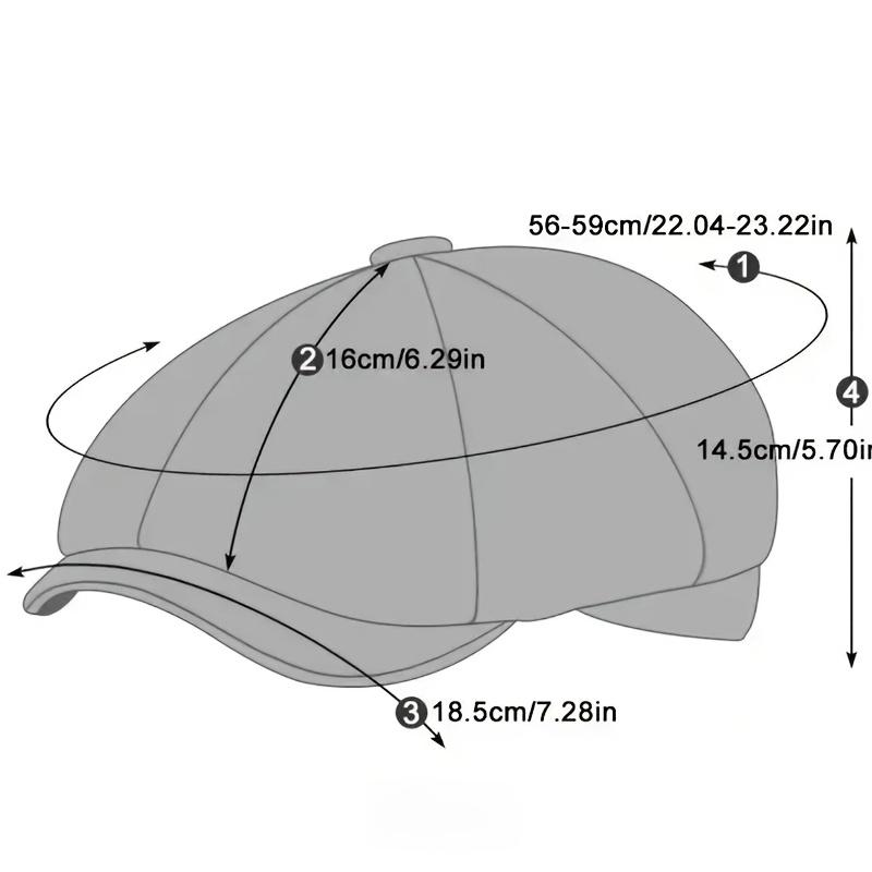 1pc 1pcs Unisex Breathable Linen Newsboy & Driver Cap - Adjustable Strap, Lightweight Petition Cap Suitable for Easter, Weddings, Office & Formal Events