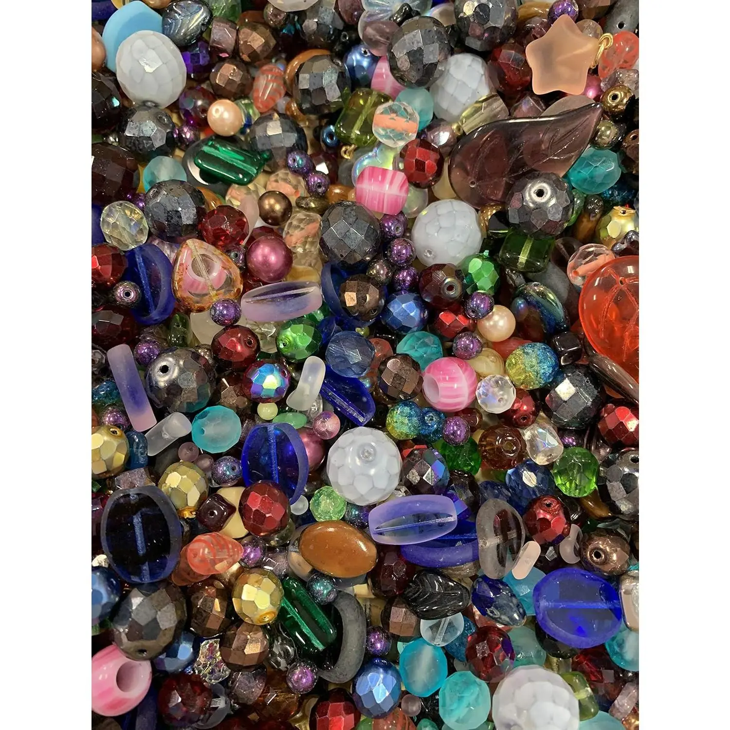 Glass  for  Making, DIY Lamp Work, Arts and Crafts, and Decorative Hobby Artistry, Colorful   Bulk Mix, 4-18mm, Half Pound (1)