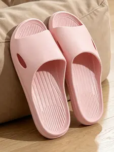 Unisex Eva Open Toe Slide Slippers, Non Slip Quick Dry Indoor Bathroom Slides, Multi Color Soft Cloud Sandals for Home Beach Daily Wear