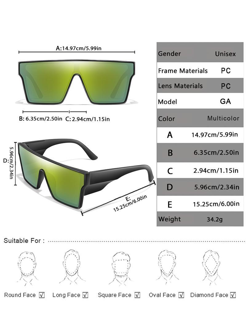 Flat Top Unisex Sunglasses Tinted Polarized Lenses Outdoor Sports Eyewear Cycling Running Fishing Driving with UV Protection Anti Glare Lightweight Frame