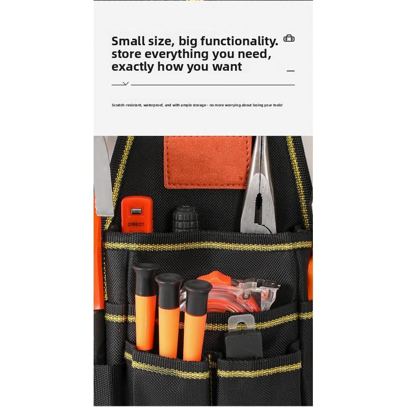 Three-Layer Electrician Tool Bag Adjustable Thickened Wear-Resistant Tool Waist Bag Industrial Grade Hardware Tool Bag