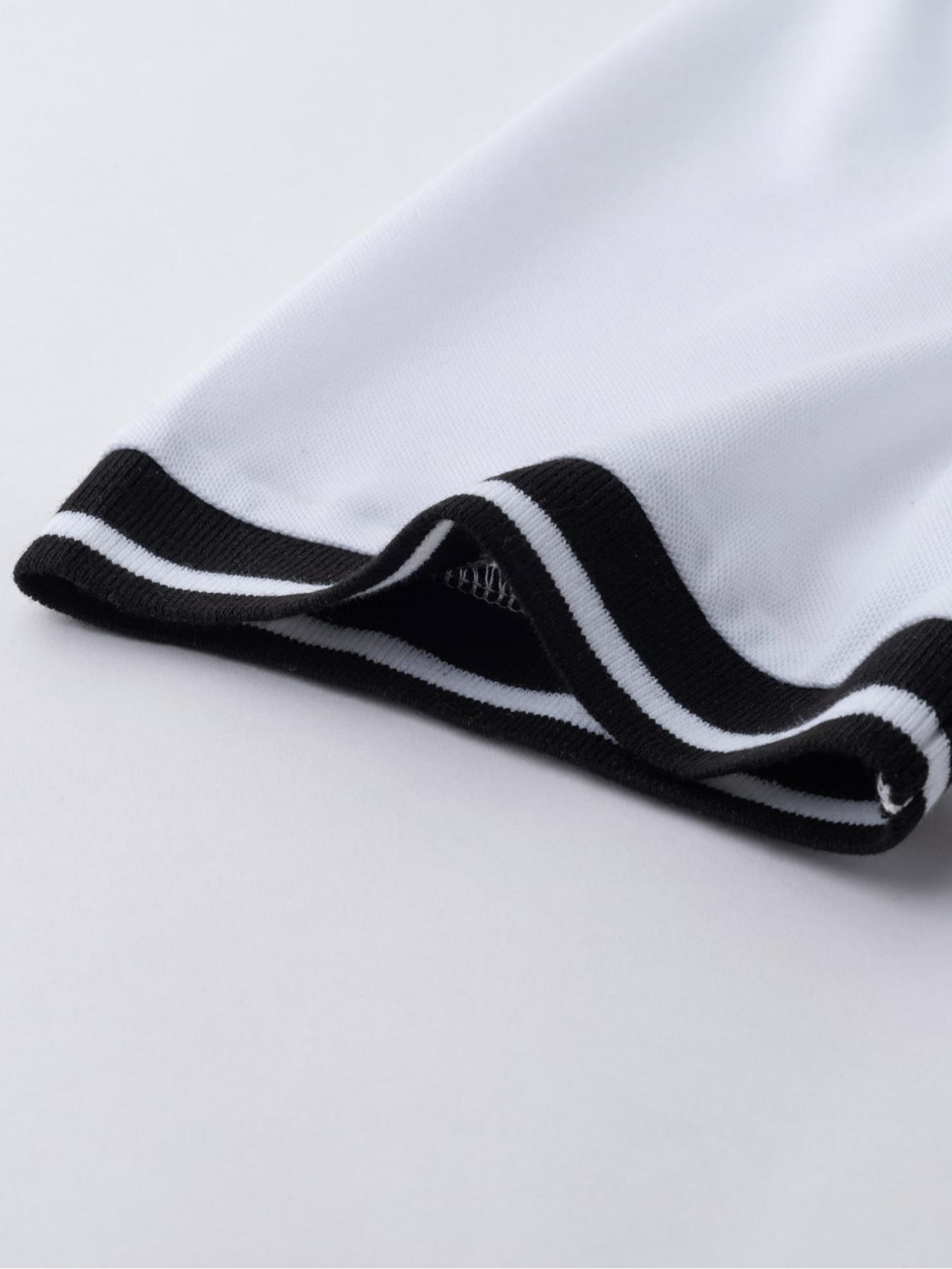 Men's Colorblock Short Sleeve Polo Shirt, Polo Tees, Regular Fit Casual Fashion Comfy Top for Summer, Men's Clothes for Daily Wear, Gamis