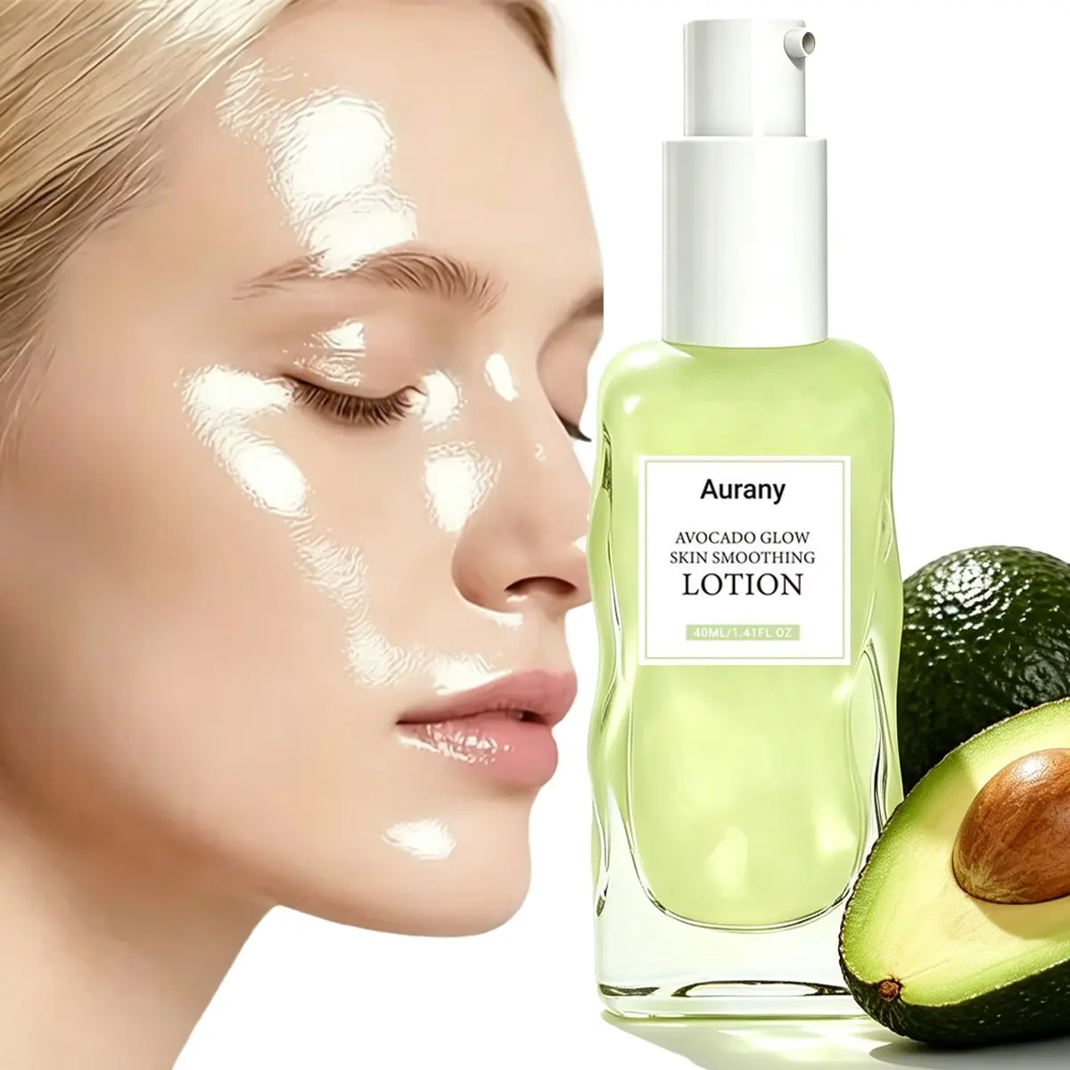 Skin Smoothi Lotion, Avocado Lotion, Avocado Glow Skin Smoothing Lotion ， Lightweight, Non-Sticky & Easy To Apply! Gentle Ingredients Nourish & Hydrate, Brighten Your Skin, Fast-Absorbing – Perfect For Your Daily Skincare Routine!