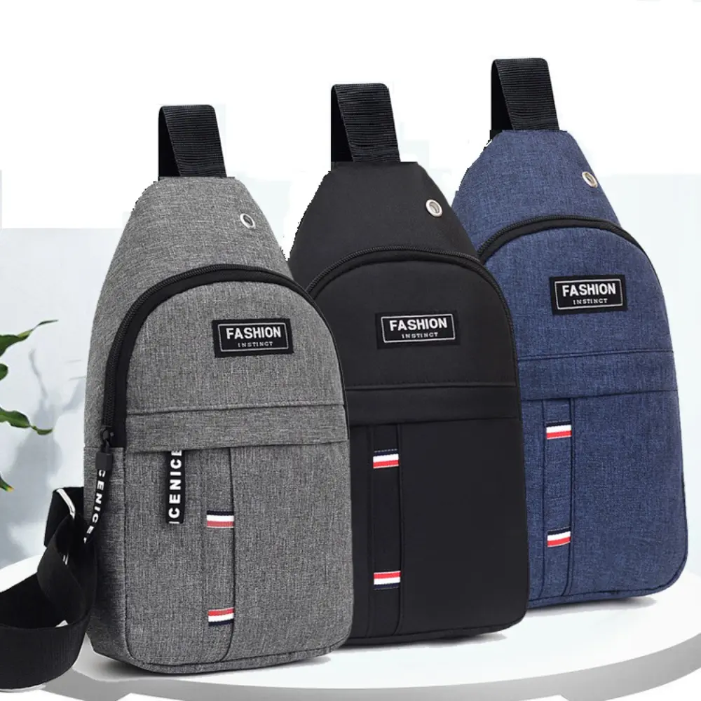 Unisex Compact Crossbody Bag, Casual Oxford Cloth Sling Pack with Multi-Pocket Zip and Adjustable Strap for Outdoor Sports, Leisure, Mini Shoulder Handbag Men's Fanny Packs & Belt Bags, Messenger Bag