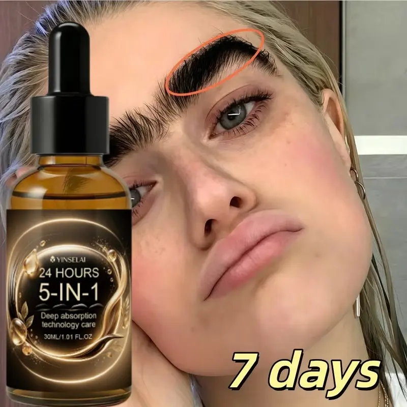 Cold-Pressed Castor Oil Eye & Brow Serum, Strengthens Sparse Brows & Lashes, Gentle Daily Care, Suitable for Sensitive Skin