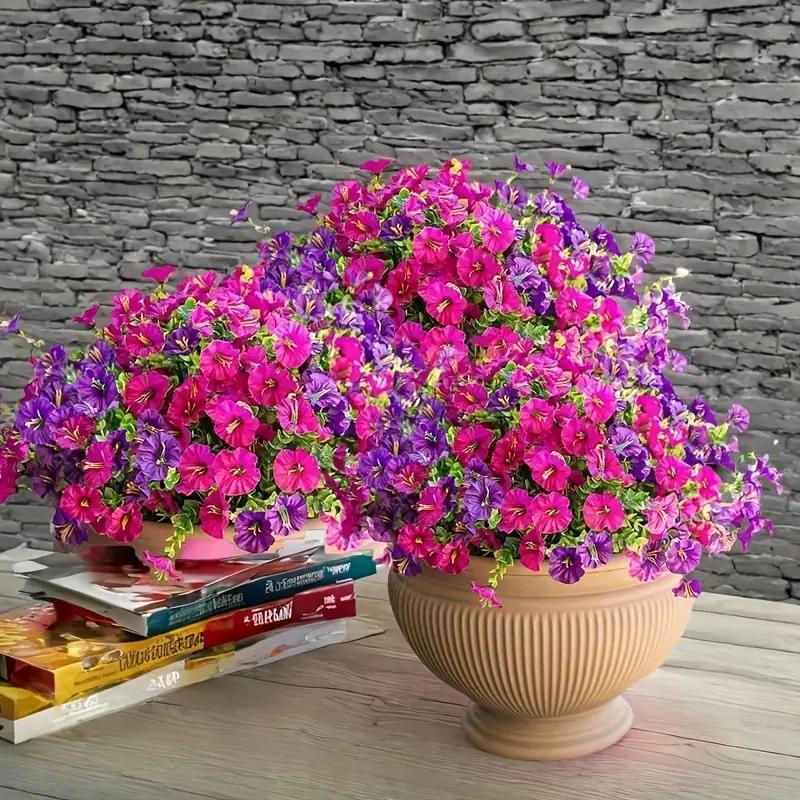 Artificial Flower (16pcs/set), Faux Decorative Flower for Home Garden, Porch, Window Box & Yard, Spring/Summer Artificial Flower Plant for Seasonal Celebrations #GLOBAL PICKS Artificial Flower (16pcs/set), Faux Decorative Flower for Home Garden, Porch, Window Box & Yard, Spring/Summer Artificial Flower Plant for Seasonal Celebrations #GLOBAL PICKS