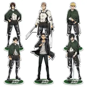 Attack on Titan Anime Acrylic Figure Stand Eren Rivaille Mikasa Model Desk Decor Collection Gift Toys