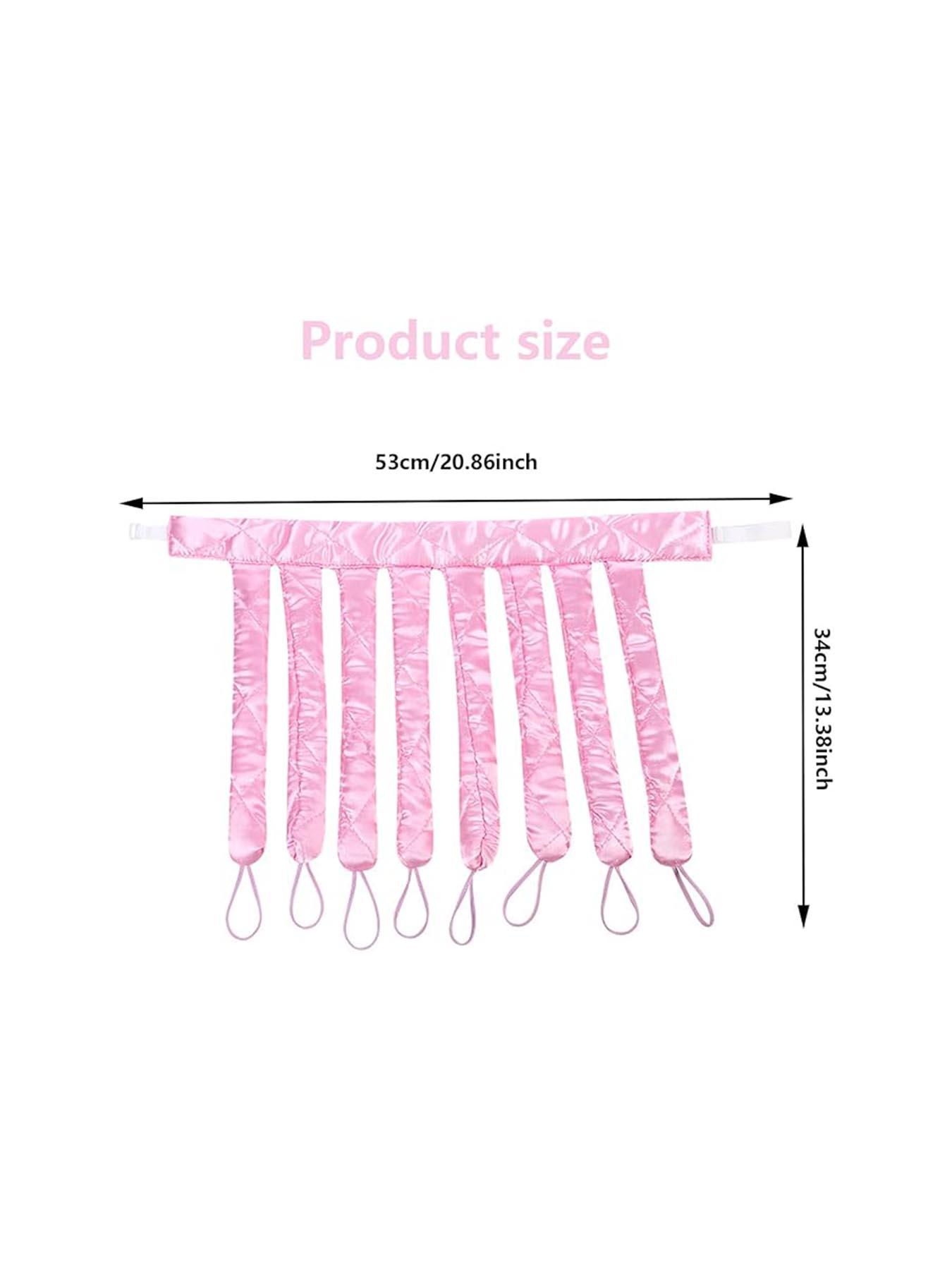 Octopus Heatless Curling Rod No Heat Hair Curle Soft No Heat Wave Curling Tool, Overnight DIY Hairstyle Accessory, Heatless Hair Curler 8 Detachable Claw Straps & Adjustable Headband Overnight