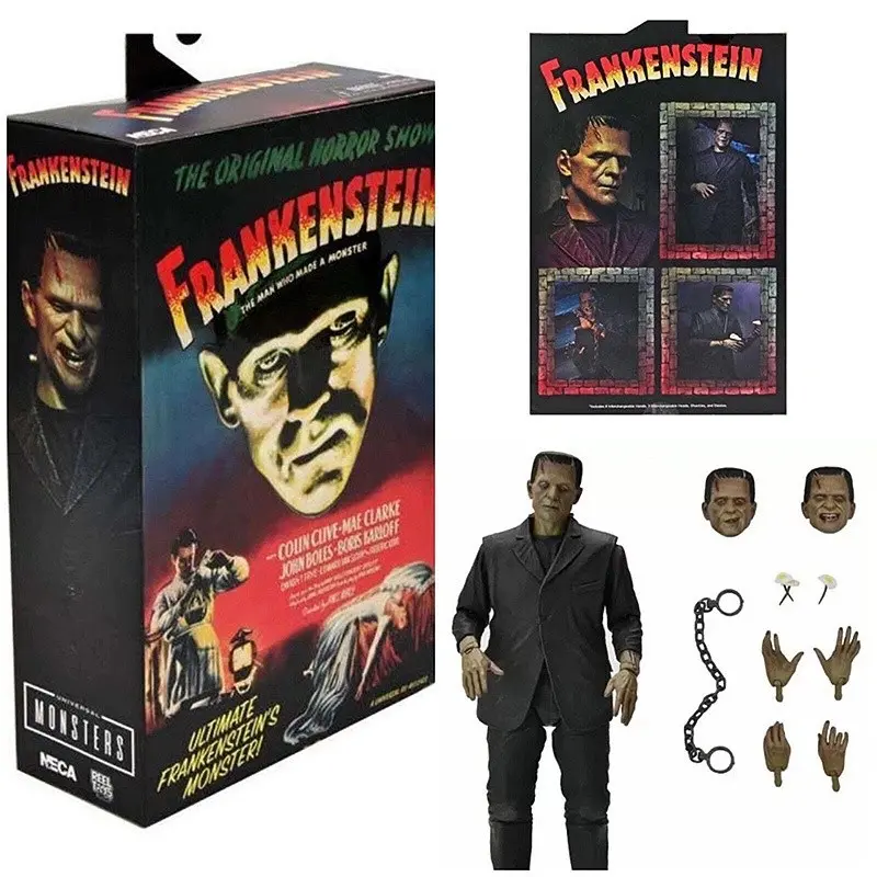 Neca Frankenstein and Version 7 Inch Collectible Figure, Perfect for Halloween, Easter, Thanksgiving Gifts, Party Presents