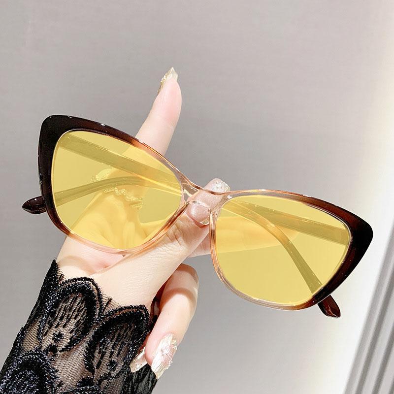 Men Women Trendy Night Vision Myopia Glasses Unisex Anti-glare Ultralight Near Sight Eyewear Fashion Yellow Lens Driving Glasses