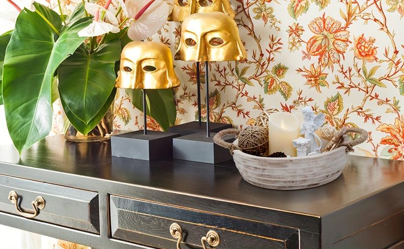 11.2 Inch Wooden Decorative Bowl, Paulownia Wood Dough Bowl with Rope Handle, Rustic Key Bowl for Entrance Table, Tableware Tray, Naturewood Table Centerpieces Bowl for Home Boho Decoration and Garden Accessories.