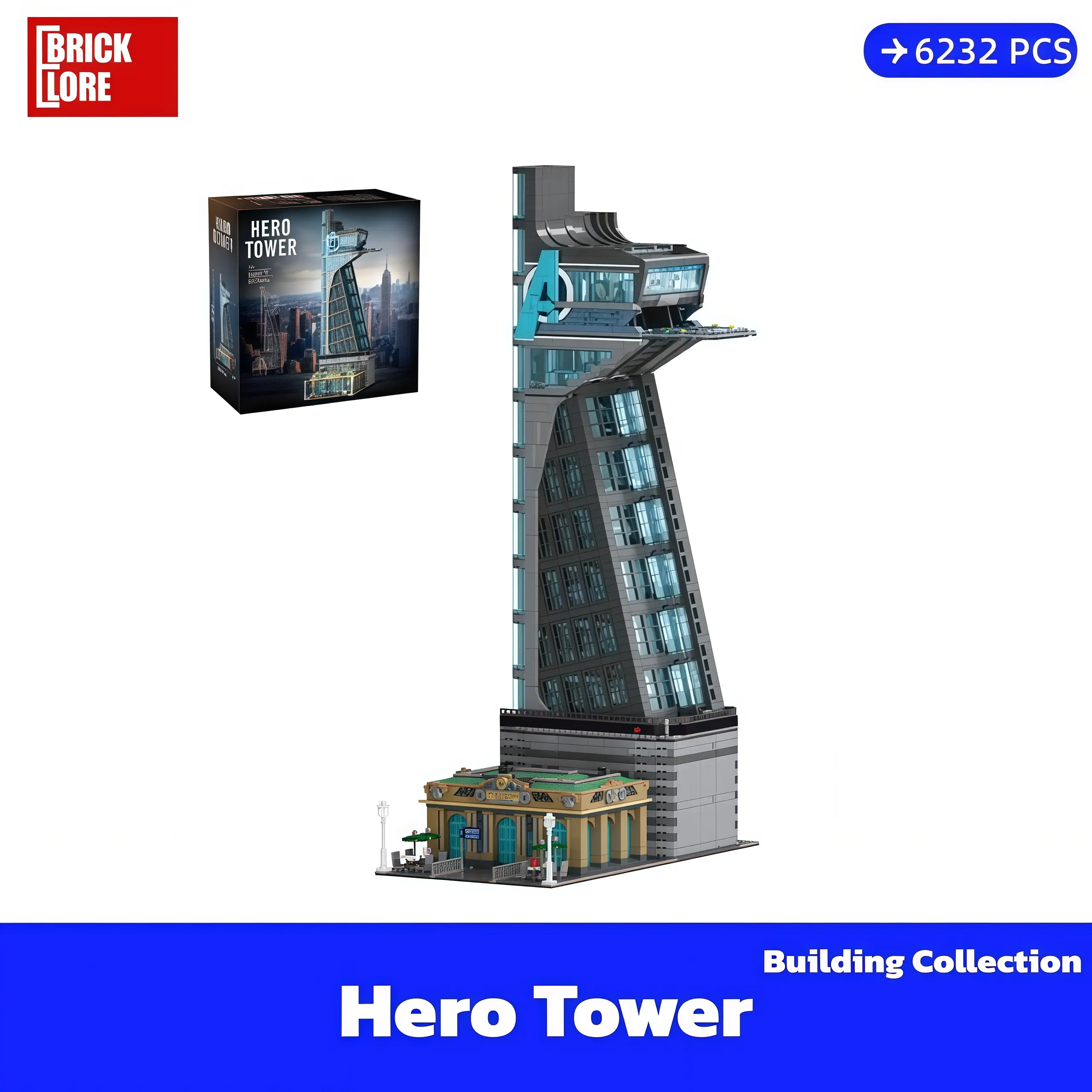 [BrickLORE](SHIP FREE) Hero Tower Building Collection 6232 Pieces With GIFT box