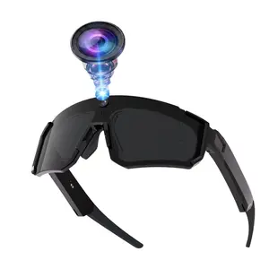 Smart Glasses with Camera, 4GB Memory AI Glasses, 1200P Video Recording, Build-in Myopia Inner Frame,Bluetooth Call ,Music Control ,AI Translation, 260Mah Battery, IP64 Waterproof, Sport Glasses,Cycling Glasses