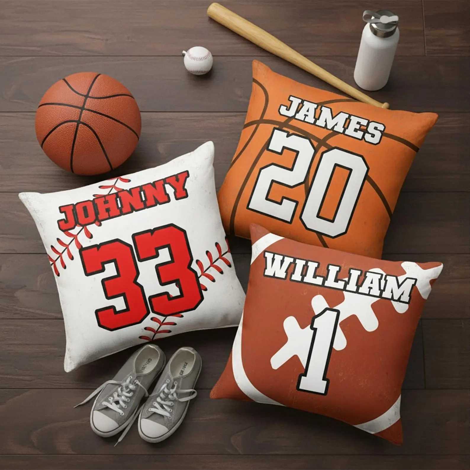 Sport Lovers Custom Pillow - Personalized Pillow, Baseball Gift, Basketball Gift, Football Gift, Sport Pillow, Sport Lover Gift