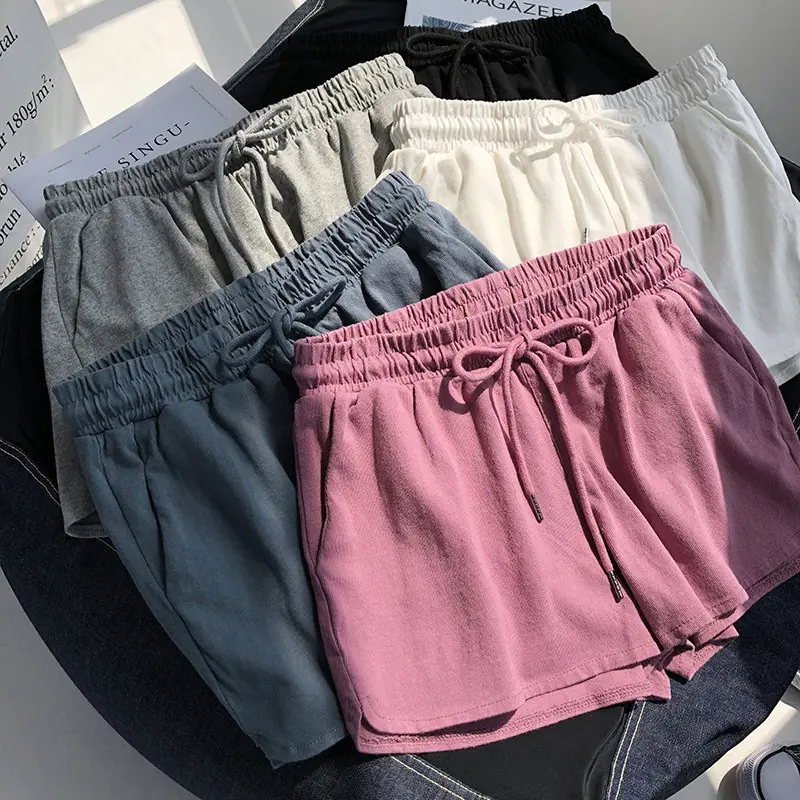 2026 New Women's High Waisted Elastic Waist Wide Leg Athletic Shorts, Loose Fit Casual Lounge Sleep Shorts, Lightweight Soft Comfy Summer Shorts for Workout, Daily Streetwear & Home Loungewear
