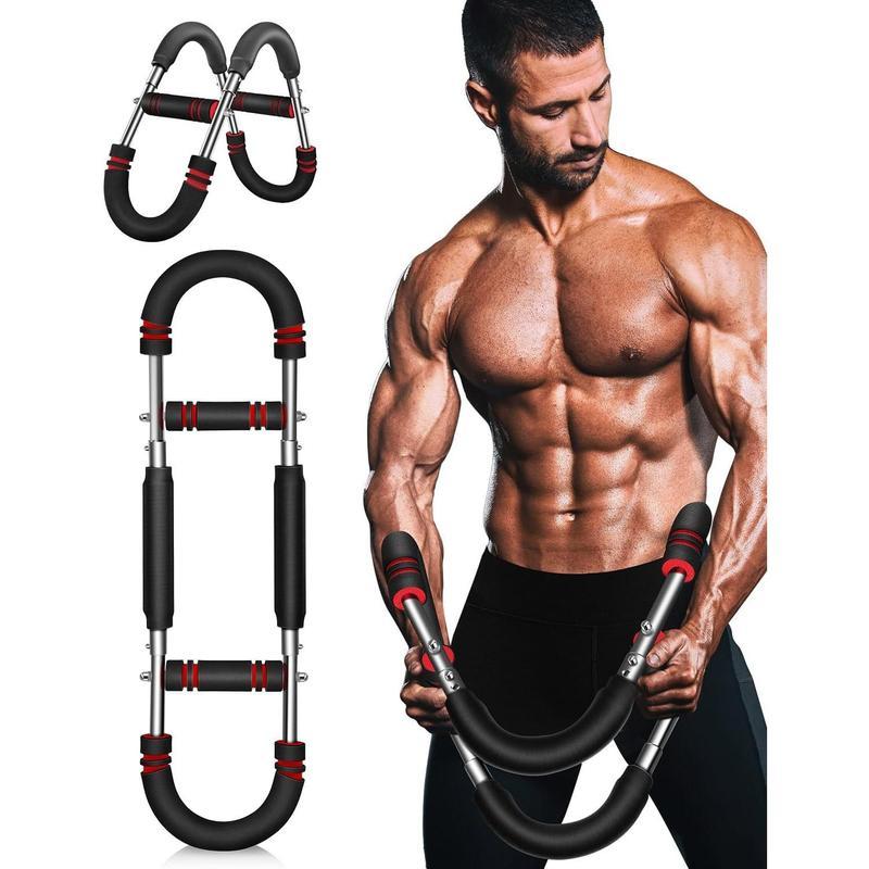 Arm Trainer - Adjustable Spring Resistance Chest and Shoulder Exercise Equipment, Suitable for Men, Portable Home Fitness Equipment