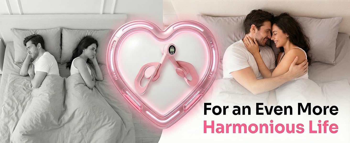 Thigh Trainer Pelvic Floor Muscle Trainer with 3 Smart Modes, 360 °   Adjustable Design Kegel Inner Thigh Exerciser with 25LB Resistance Band for Home Gym, Workout Equipment for Hip, Leg and Arm