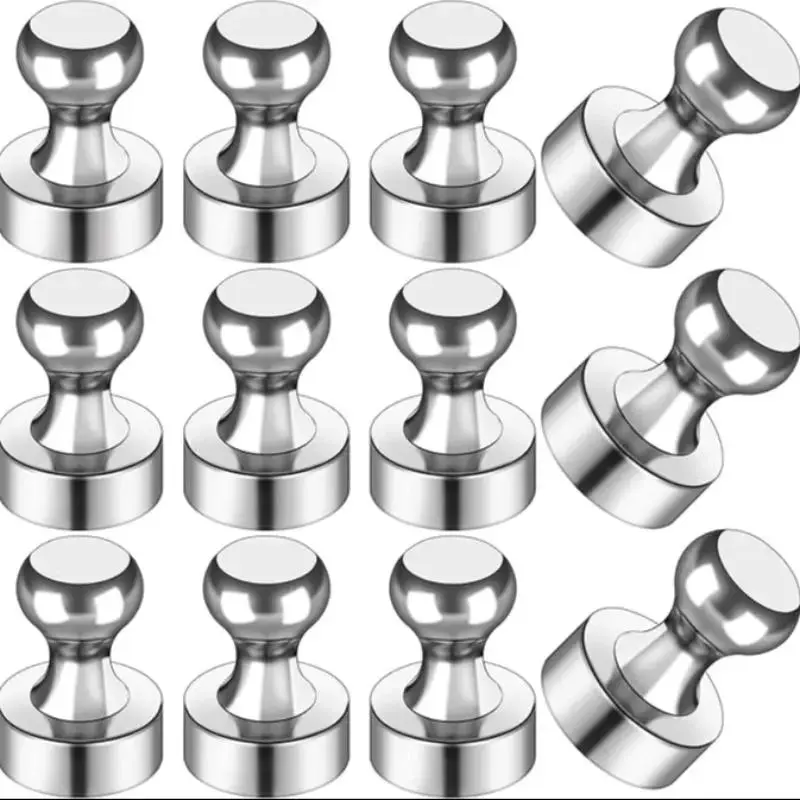 12-Piece Fridge Magnet Set, Strong Magnetic Small Magnets for Whiteboard, Ideal for Office Classroom Kitchen Use, Durable Multifunctional Accessories, Refrigerator Magnets Set