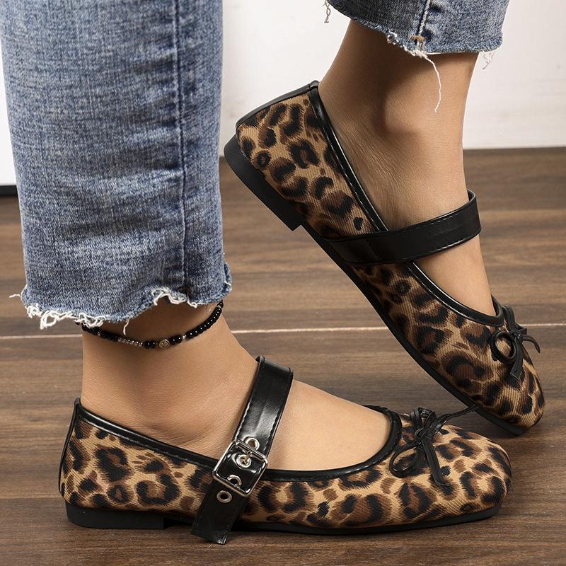 Trendy Women Mary Jane Ballet Flats Elegant Bow Knot Slip On Shoes Lightweight Flexible Sole for All Day Comfort Casual Wear Round Toe Flat