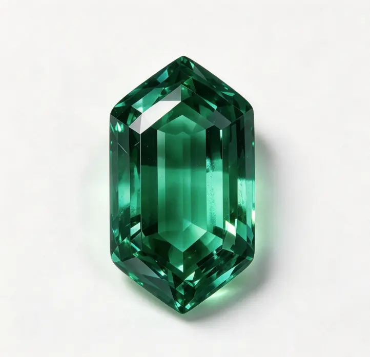 Lab Grown Emerald Dutch Marquise Cut with Certificate