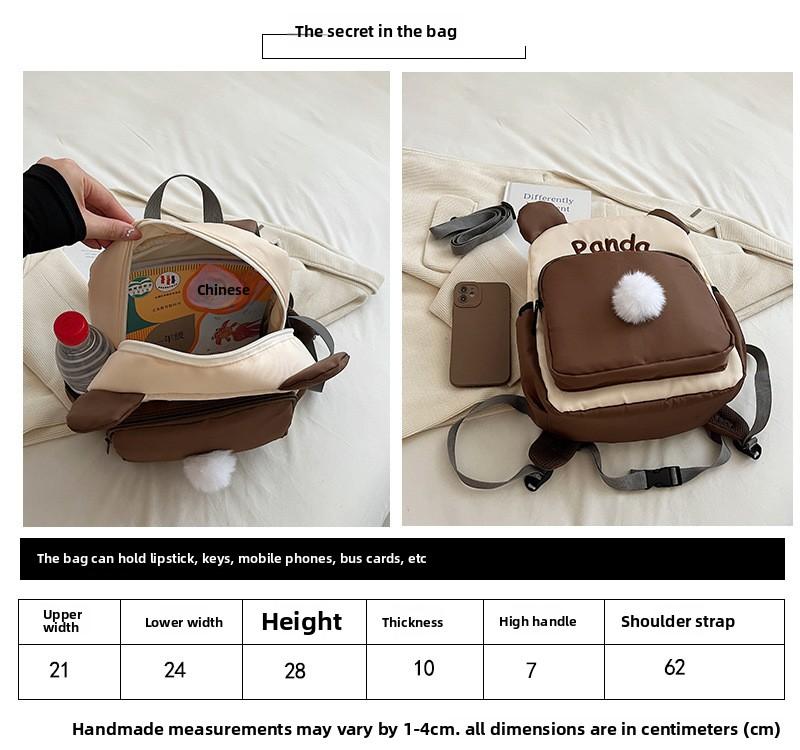 Kindergarten Color-Block Canvas Backpack 2026 Back-to-School Season Children's Fashion Backpack Baby Anti-Lost School Bag