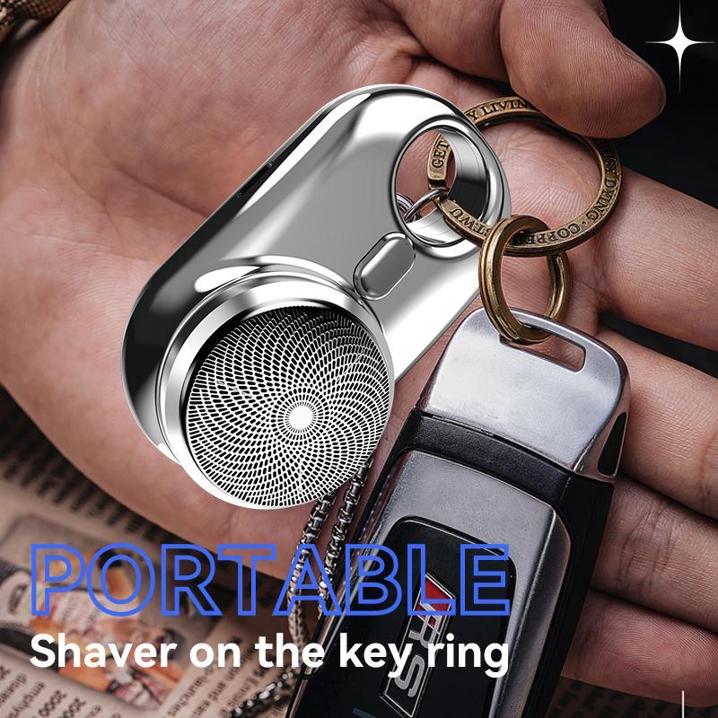 Electric Beard Shaver, Portable Mini Electric Beard Razor With Removable Cutter Head, Washable Beard Trimmer For Men