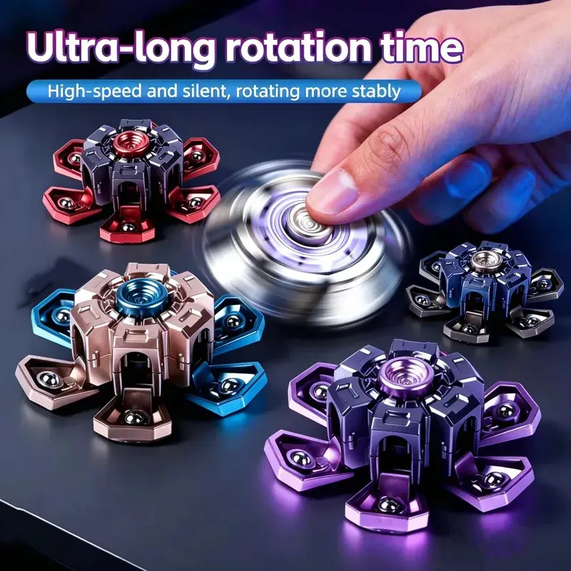 DIY Telescoping Hand Spinner EDC Fidget Toys Stress Relief Decompression Creative Fun Gifts for Adults Kids New Party Favor