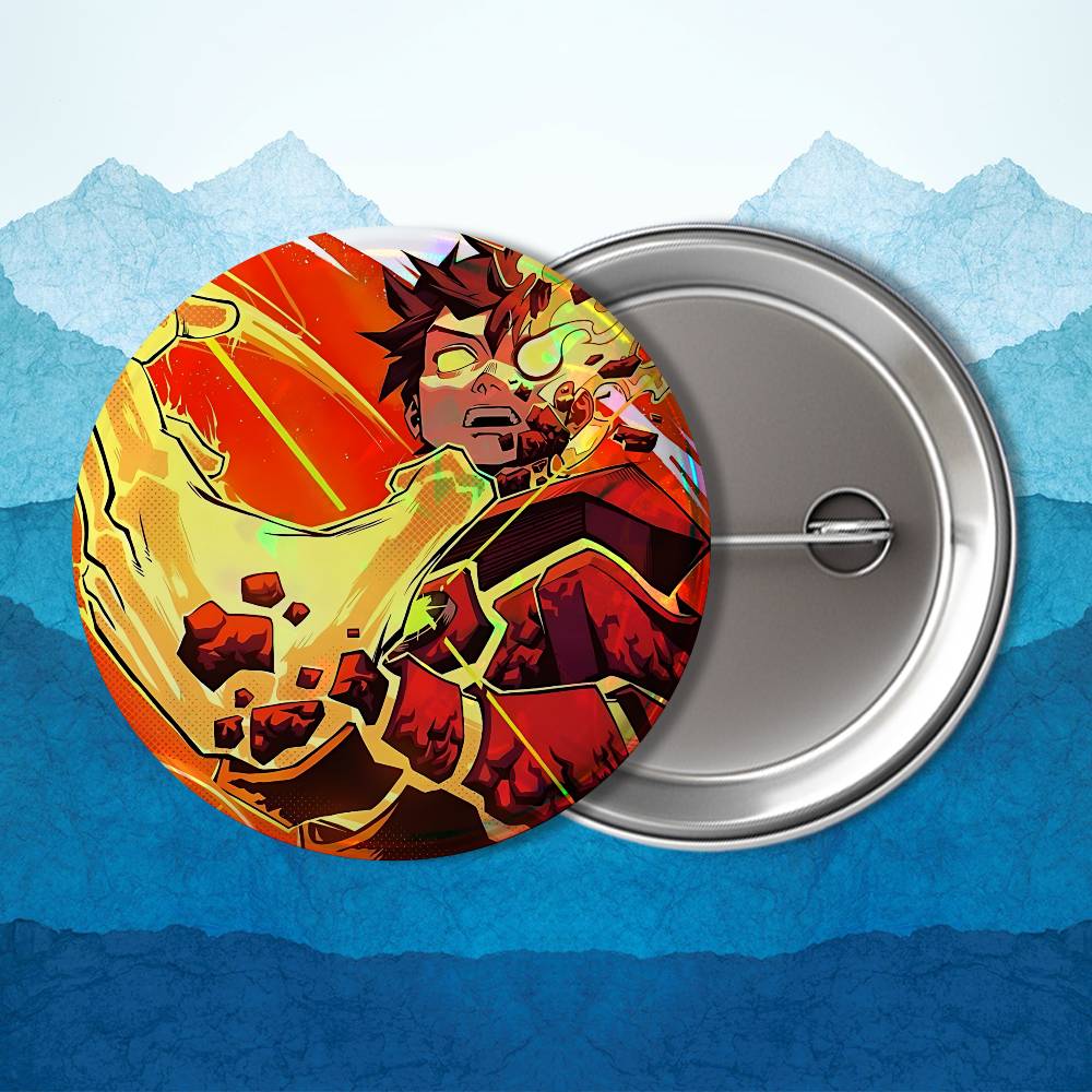 Art Alien Force B-Ben 10 Cool Round Exquisite Badge Brooches Creative Pins For Clothes Hat Backpack Gift Accessories