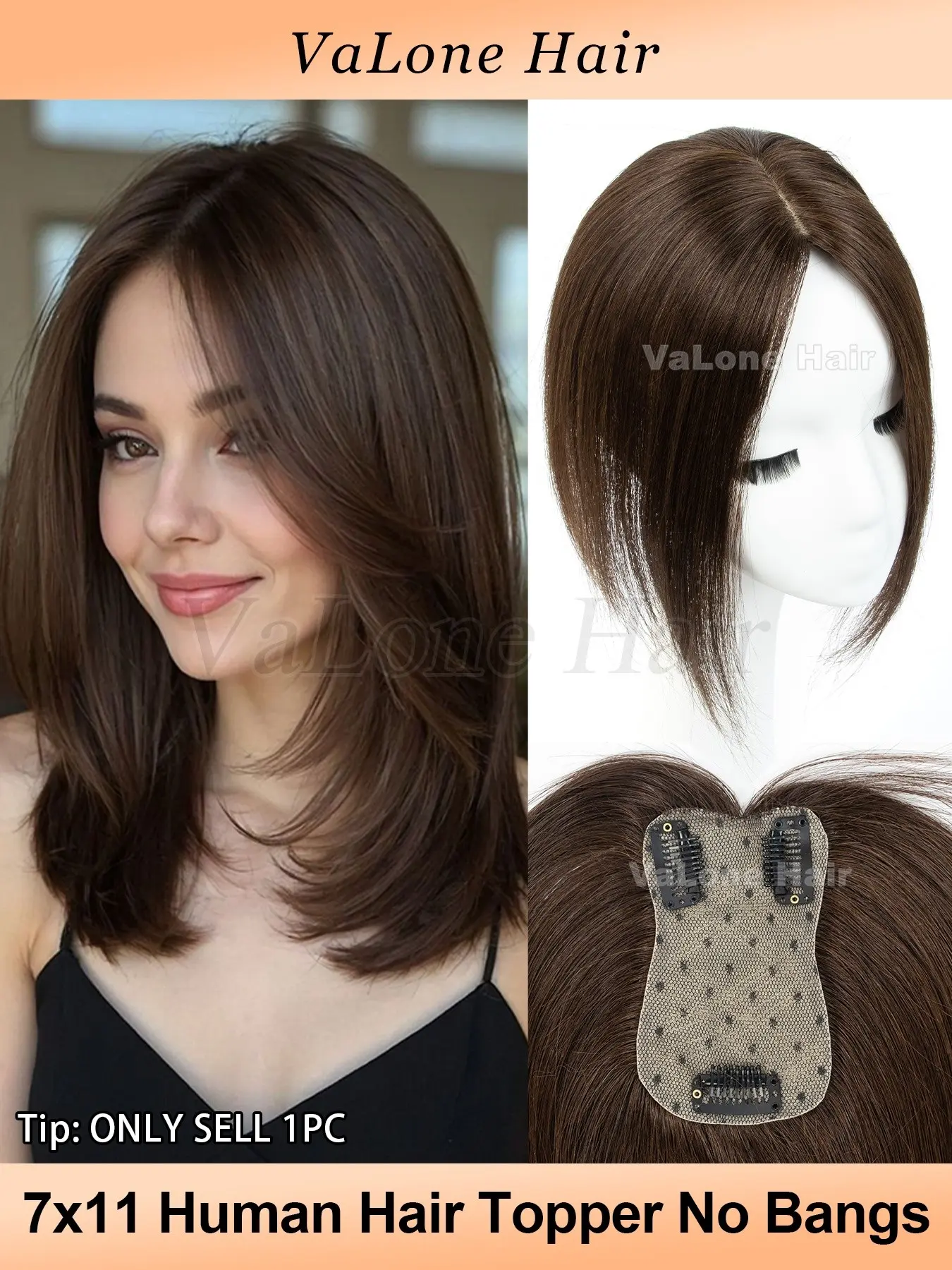 White mix grey A01# Hair Toppers For Women No Bangs Real Human Hair, 360° Hair Topper Upgrade Base Topper For Women Toppers Base With 3 Clips Toppers For Women With Thinning Hair Grey Hair Hair Loss Add Hair Volume Human Hair Extensions Three Clip System