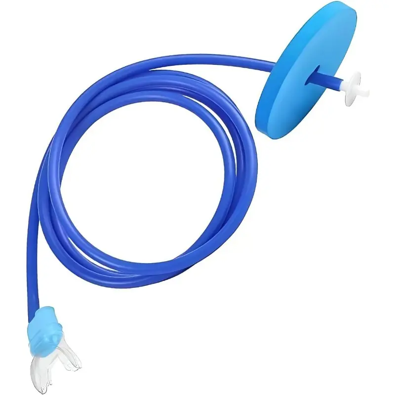 Full Dry Snorkel with Purge Valve - Single Tube Diving Breathing Tube, Underwater Exhaust System for Swim Training & Free Diving