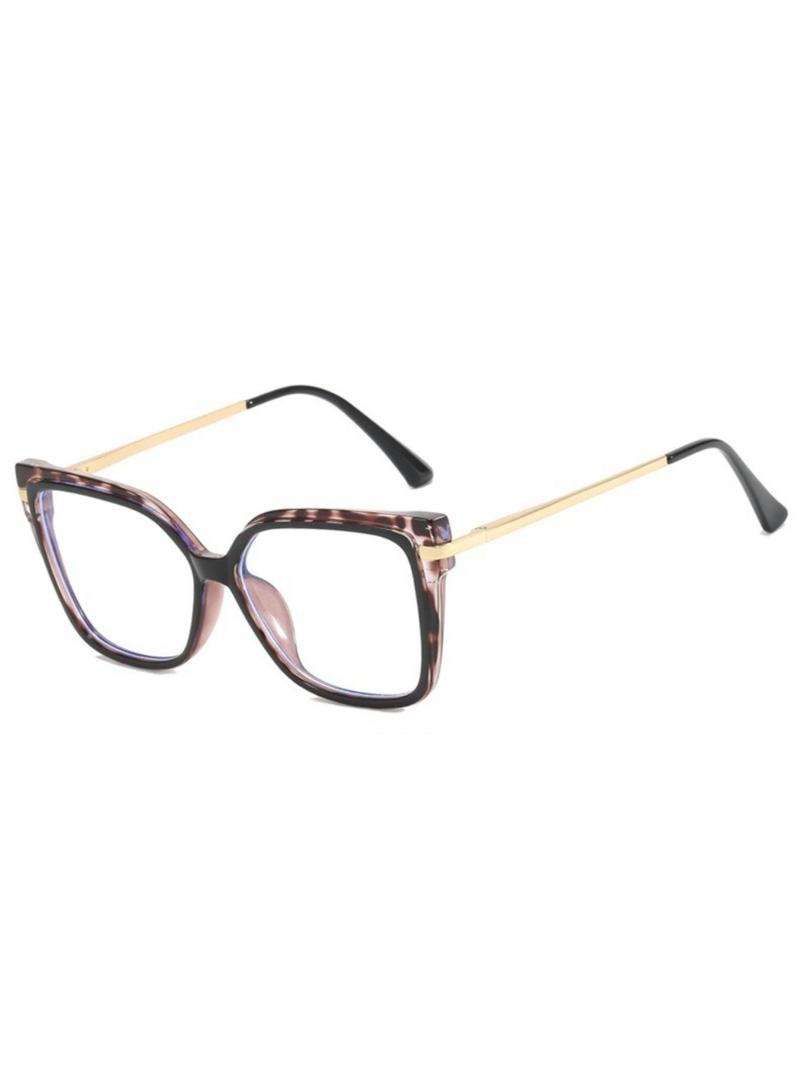 Vintage Cat Eye Frame Eyeglasses, Trendy Casual Eyeglasses for Women & Men, Fashion Eyeglasses for Work, Daily Clothing Decor, Perfect for Student Daily Use