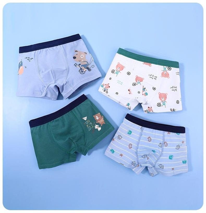 [Children's Boxers] Boys Underwear Boys' Clothing, Baby Boxers, Children's Underwear, Kids Clothing, Boys' Boxers, Boxers, 4 Pairs, Boys Underwear, Boys Underwear, Clothes for Kids Boys, Boys Underwear 12 to 14
